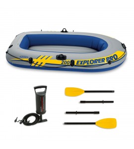 Intex Inflatable Explorer Pro 200 Two-Person Boat with Oars and Pump, 77