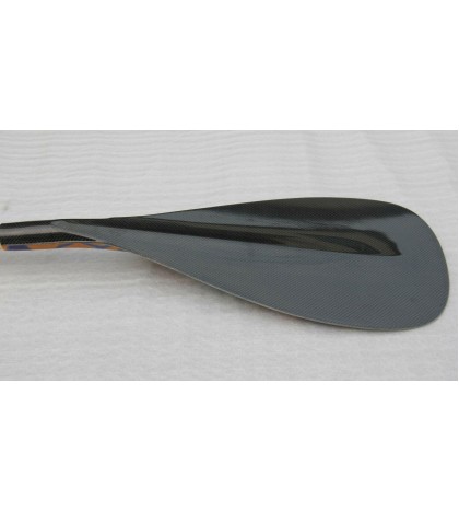 ZJ SPORT New Outrigger Canoe Paddle With Graphic Blade And Wood Bent Shaft