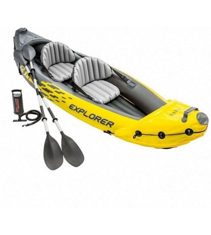 Inflatable 2 Person Kayak and Aluminum Oars..New In Box