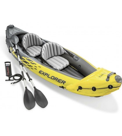INTEX Explorer K2 2-Person Inflatable Kayak w/Oars & Pump Fast Priority Shipping