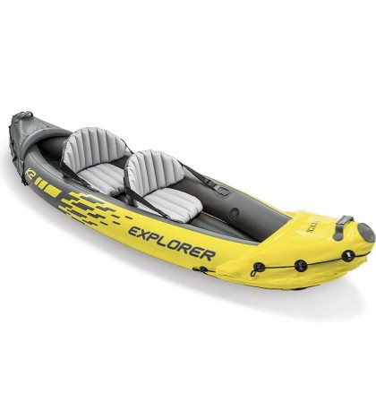 INTEX Explorer K2 2-Person Inflatable Kayak w/Oars & Pump Fast Priority Shipping