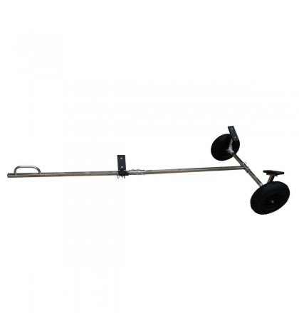 Stainless Steel Boat Launching Trailer Wheels Hand Dolly Small Inflatable Boat