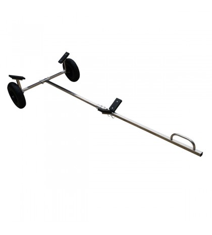 Stainless Steel Boat Launching Trailer Wheels Hand Dolly Small Inflatable Boat