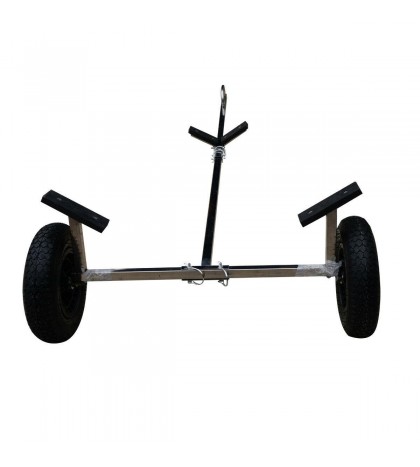 Stainless Steel Boat Launching Trailer Wheels Hand Dolly Small Inflatable Boat