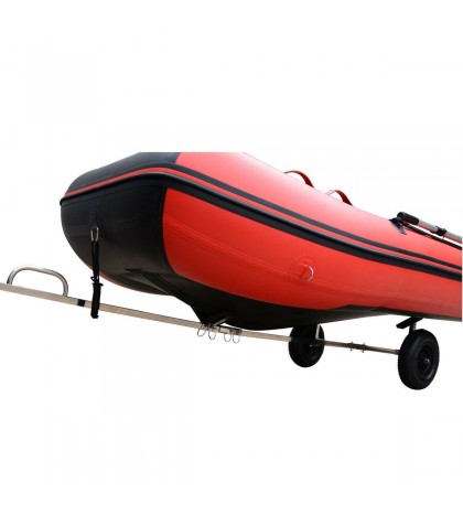 Stainless Steel Boat Launching Trailer Wheels Hand Dolly Small Inflatable Boat