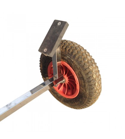 Stainless Steel Boat Launching Trailer Wheels Hand Dolly Small Inflatable Boat