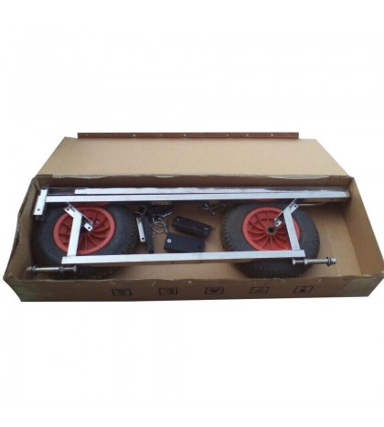 Stainless Steel Boat Launching Trailer Wheels Hand Dolly Small Inflatable Boat