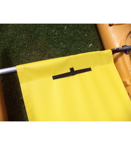 yellow Hobie  Adventure Tandem    Trampoline & splash  shield 2014 and older