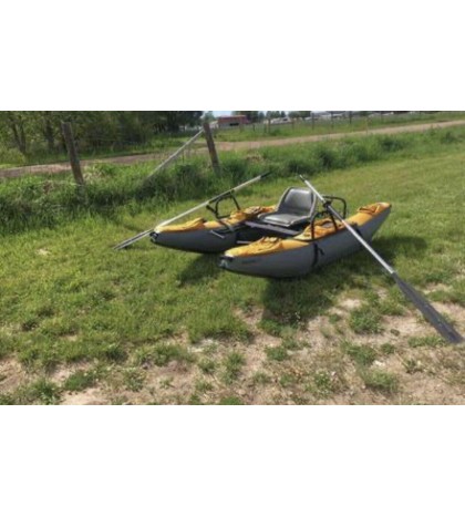 Colorado XT Inflatable Pontoon Boat + Transport Wheel & Motor Mount NEW