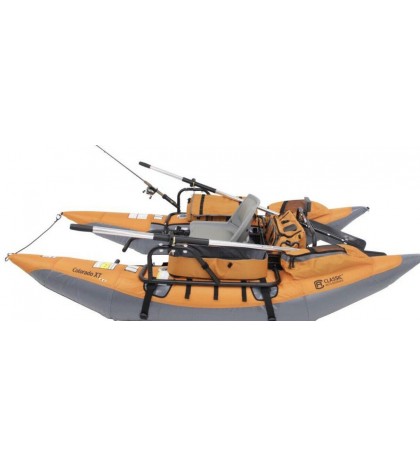 Colorado XT Inflatable Pontoon Boat + Transport Wheel & Motor Mount NEW