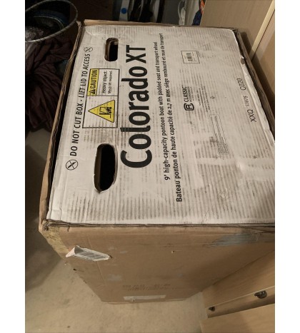 Colorado XT Inflatable Pontoon Boat + Transport Wheel & Motor Mount NEW