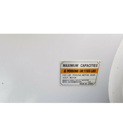 WEST MARINE–PSB-275 Performance Segmented Floor Inflatable Sport Boat with Oars