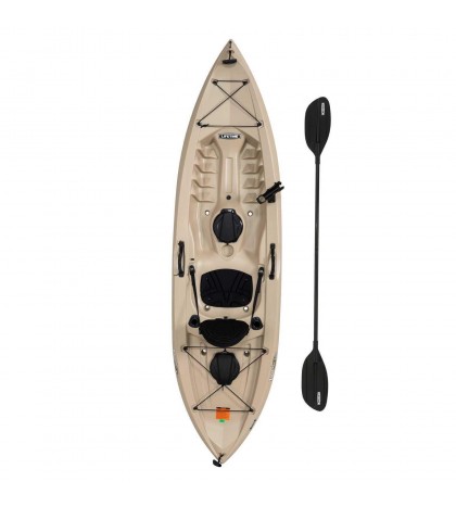 10 ft Angler Kayak with Paddle, Adjustable padded seat back, 275 Lbs Capacity