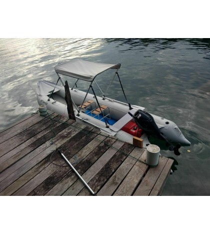 BRIS 15.4Ft Inflatable Kayak Fishing Boat Tender Poonton Inflatable Canoe Dinghy