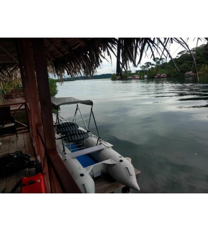 BRIS 15.4Ft Inflatable Kayak Fishing Boat Tender Poonton Inflatable Canoe Dinghy