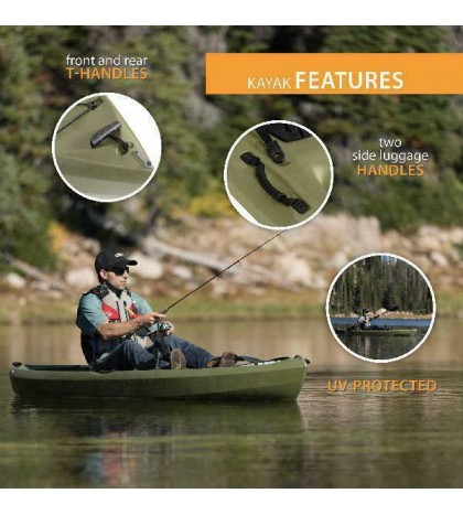 Tamarack Angler 100 Fishing Kayak (Paddle Included), 90818