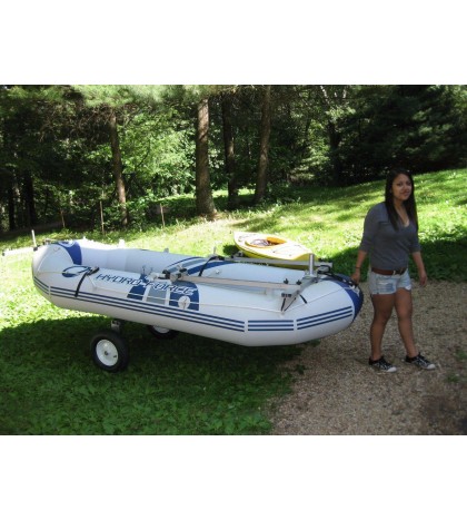 Fat-tire folding cart for canoe, kayak, boat.  Strong. ( Dolly, trolley, kart )