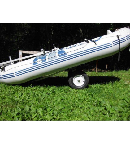 Fat-tire folding cart for canoe, kayak, boat.  Strong. ( Dolly, trolley, kart )