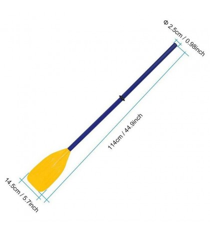 5X(1Pair Detachable Kayak Canoe Inflatable Boat Paddle Oar Watersports Accessory