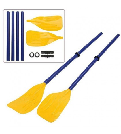 5X(1Pair Detachable Kayak Canoe Inflatable Boat Paddle Oar Watersports Accessory