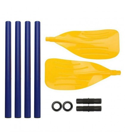 5X(1Pair Detachable Kayak Canoe Inflatable Boat Paddle Oar Watersports Accessory