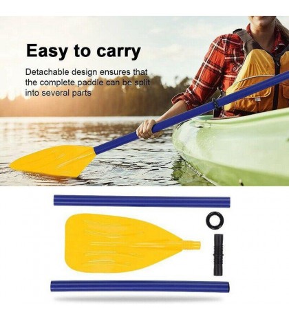 5X(1Pair Detachable Kayak Canoe Inflatable Boat Paddle Oar Watersports Accessory