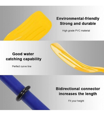5X(1Pair Detachable Kayak Canoe Inflatable Boat Paddle Oar Watersports Accessory