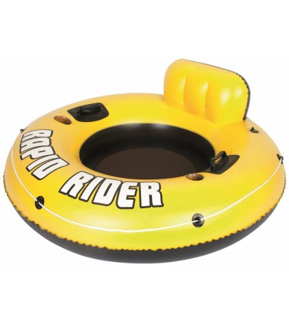 Intex River Run II Inflatable 2 Person Tube w/ Cooler (4 Pack) + Single Tube