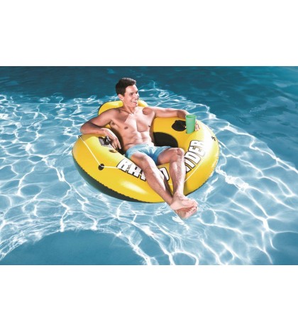 Intex River Run II Inflatable 2 Person Tube w/ Cooler (4 Pack) + Single Tube