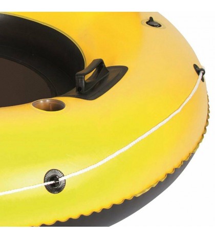 Intex River Run II Inflatable 2 Person Tube w/ Cooler (4 Pack) + Single Tube