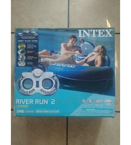River Run 2 Inflatable Float lounge **NEW IN HAND-SHIPS FAST**