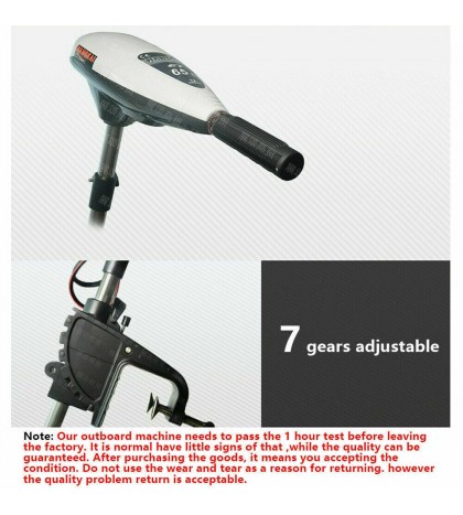 Electric 65lb 12V Trolling Motor Outboard Engine Outboard Motor 660W 100% New