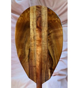 Curly Koa Paddle - Hawaiian Outrigger Canoe Paddling