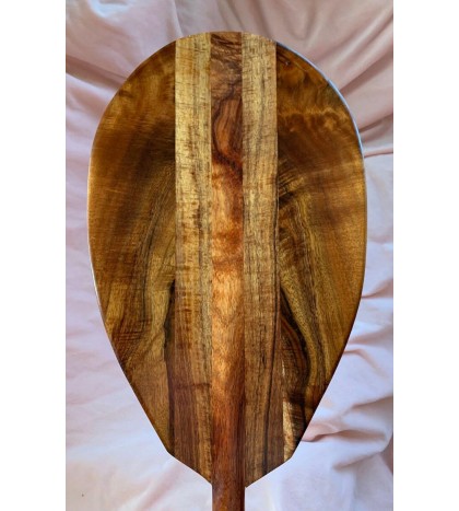Curly Koa Paddle - Hawaiian Outrigger Canoe Paddling