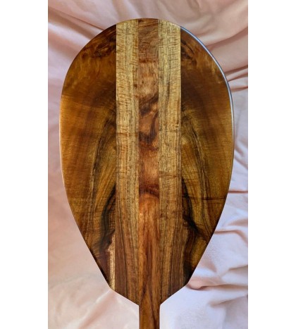Curly Koa Paddle - Hawaiian Outrigger Canoe Paddling