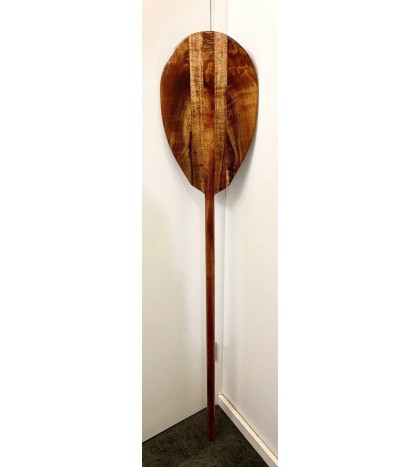 Curly Koa Paddle - Hawaiian Outrigger Canoe Paddling