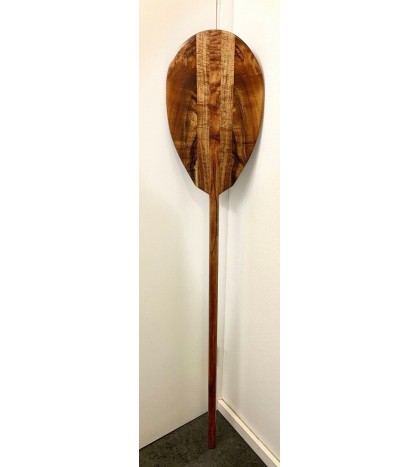 Curly Koa Paddle - Hawaiian Outrigger Canoe Paddling