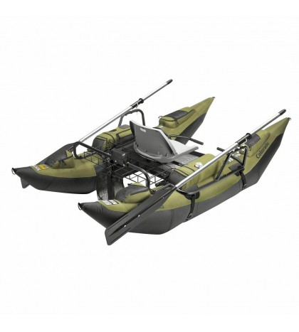 New Classic Accessories Colorado Pontoon Boat For Fishing W/ Storage, Green/Sage