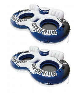 Intex River Run II 2-Person Water Tube with Cooler and Connectors (2 Pack)