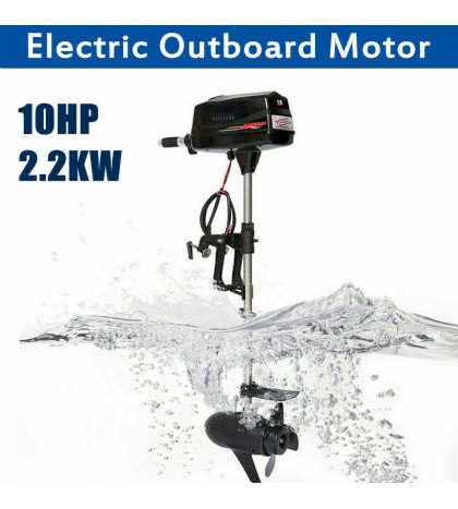 10HP 2200W Outboard Motor Electric Fishing Boat Engine Kayaks Propeller HANGKAI