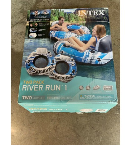 INTEX River Run I Inflatable Sports Lounge Tube (2 Pack)