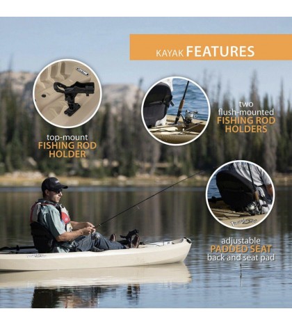 ‼️10’ Tamarack Angler Fishing Kayak 2 Pack‼️W/ Paddles & Rod Holders‼️Sit On Top