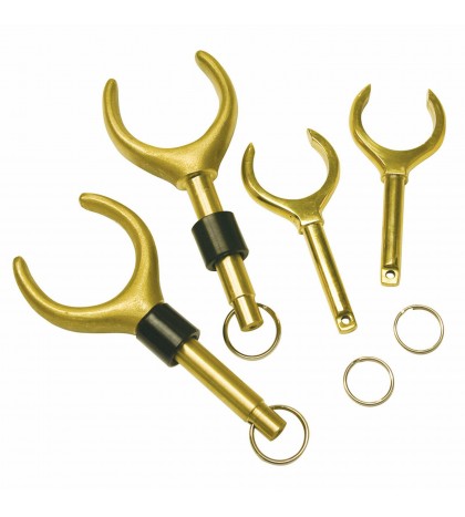 Outcast Strong Brass Oar Locks Durable with Great Range of Motion