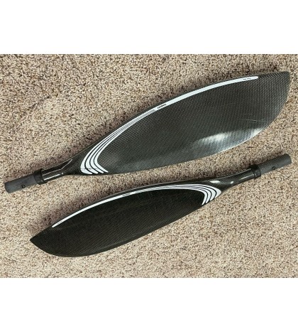 Lendal Kinetic Wing Paddle, Carbon Blades, Made in Scotland, 4 pc paddle, 220 cm