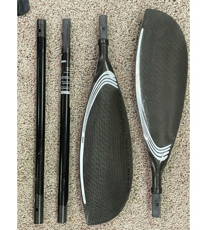 Lendal Kinetic Wing Paddle, Carbon Blades, Made in Scotland, 4 pc paddle, 220 cm