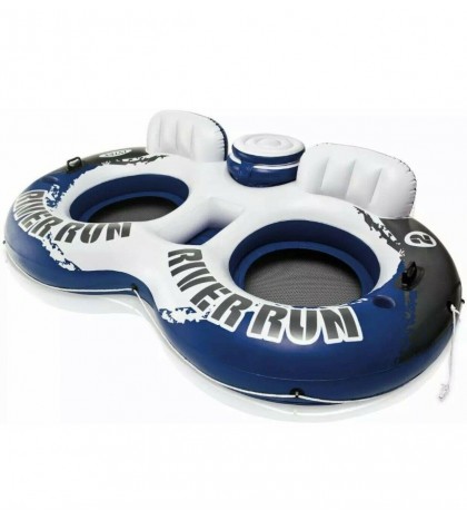 Intex River Run II 2 Person Double Inflatable Tube with Cooler FAST SHIP!