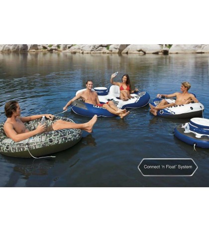 Intex River Run II 2 Person Double Inflatable Tube with Cooler FAST SHIP!