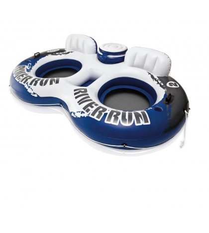 Intex River Run II Inflatable 2 Person Pool Tube Float w/ Cooler (5 Pack)