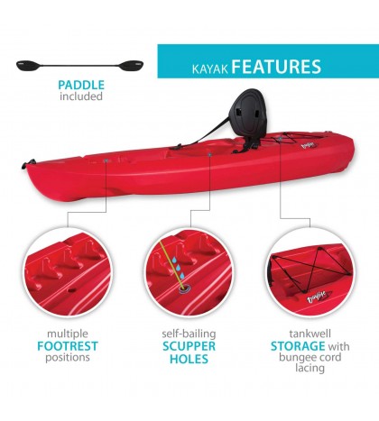 Daylite 8 ft Sit-on-top Kayak (Paddle Included),Top Seller, Max 45 days Delivery