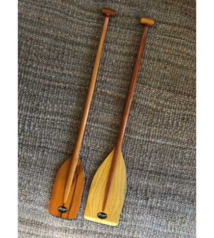 Vintage PAIR of SAWYER Woodworking LOGO Wood Canoe Kayak Paddles 44